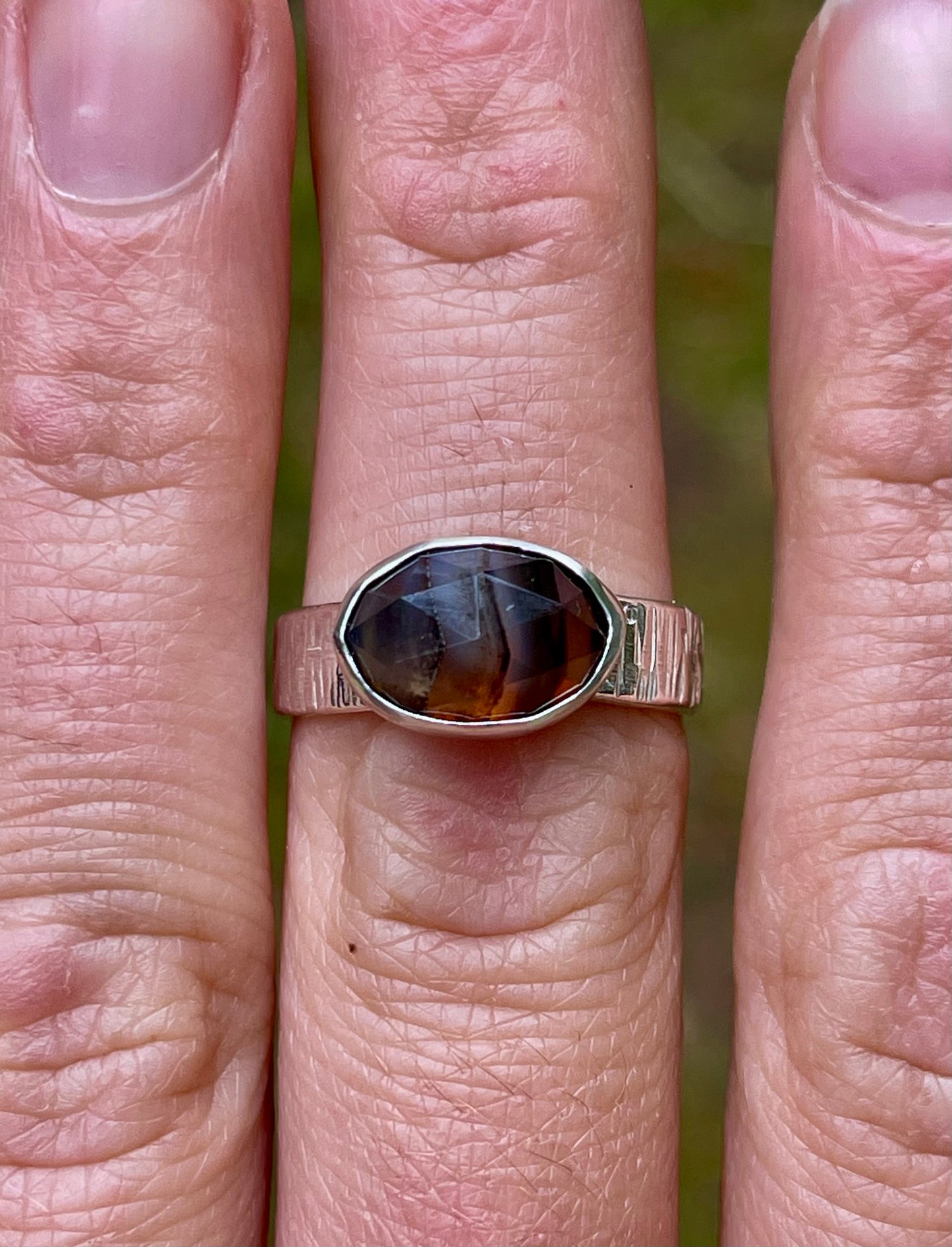 Riverstone Montana Agate Ring {size 7.5}