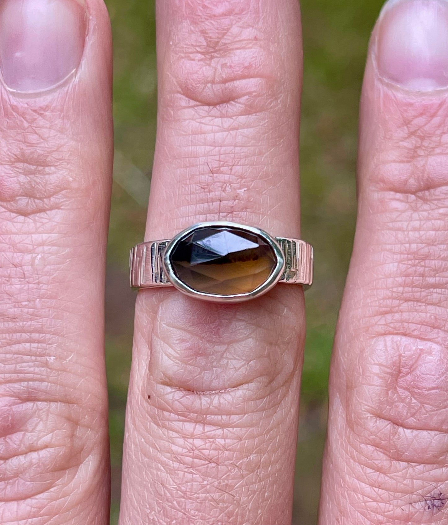 Riverstone Montana Agate Ring {size 7.25}