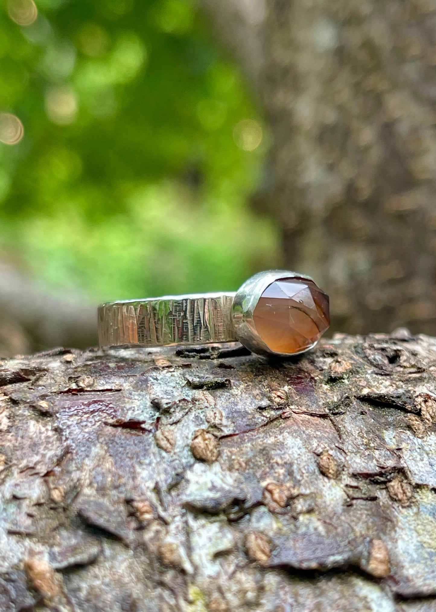 Riverstone Montana Agate Ring {size 8}