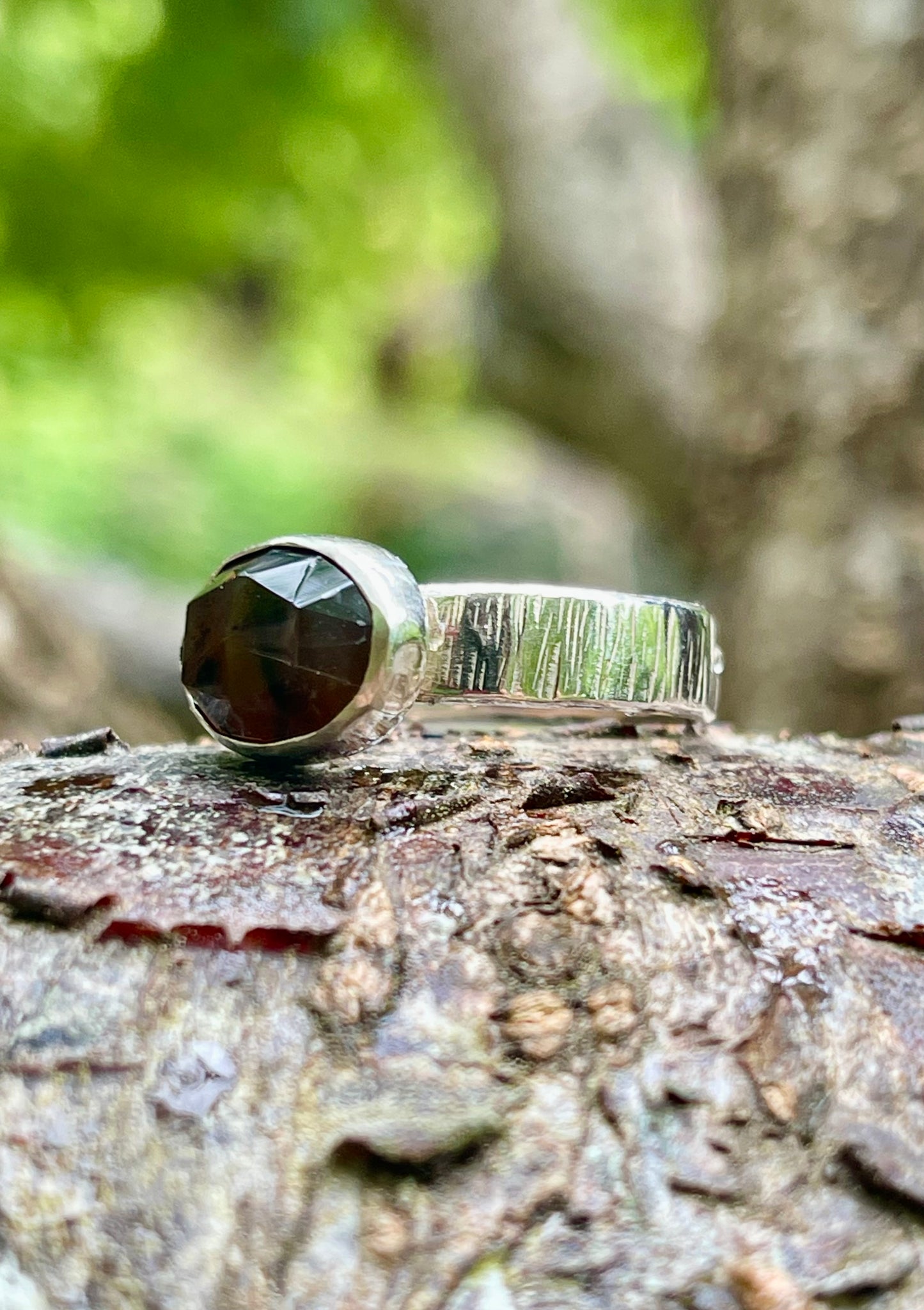 Riverstone Montana Agate Ring {size 6.5}