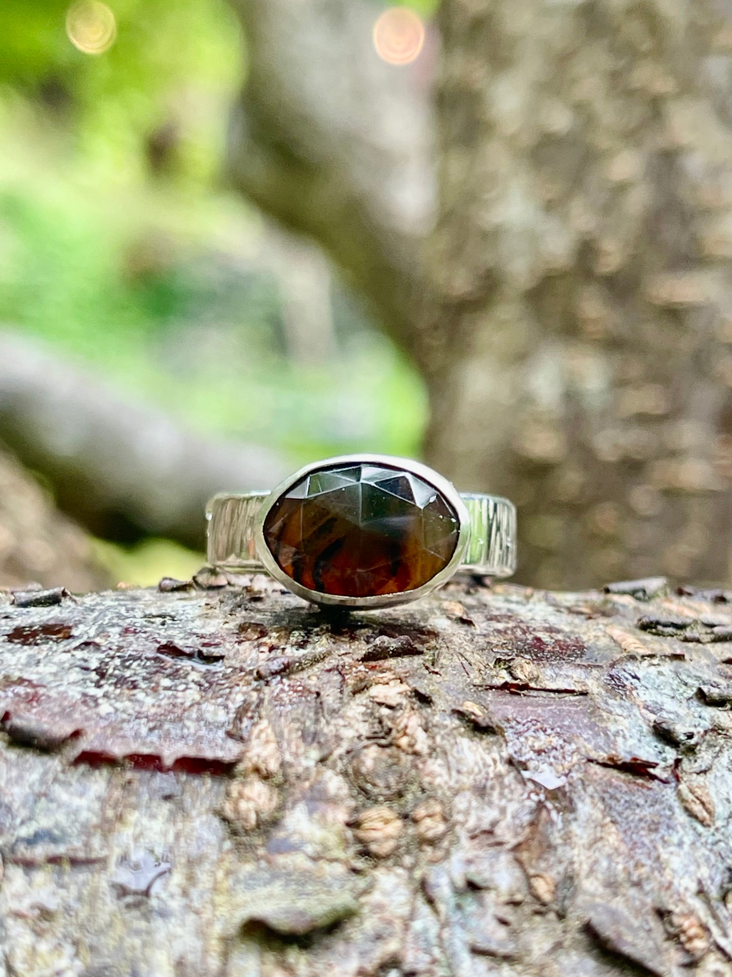 Riverstone Montana Agate Ring {size 6.5}