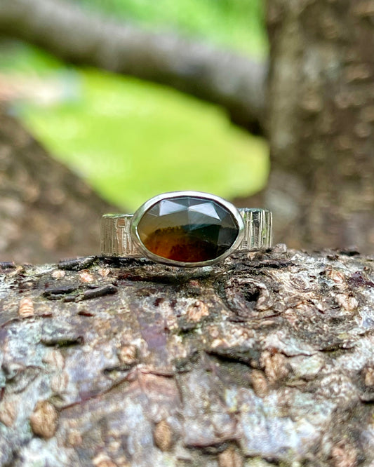 Riverstone Montana Agate Ring {size 7.25}