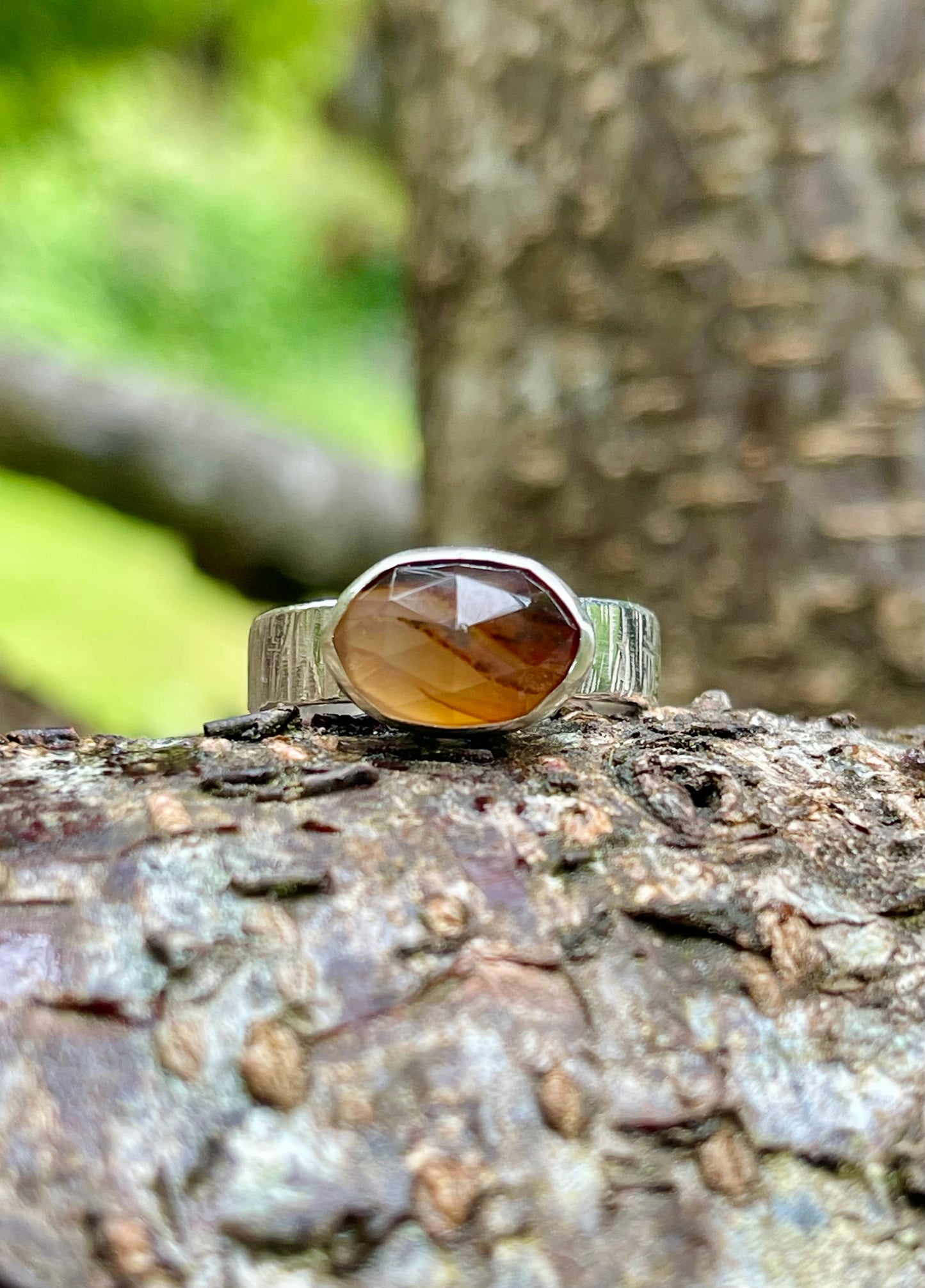 Riverstone Montana Agate Ring {size 8}