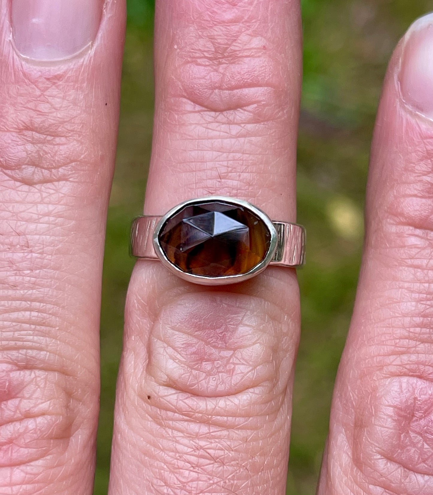 Riverstone Montana Agate Ring {size 6.5}